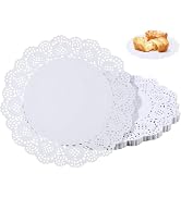 150 Pcs 6 inch White Lace Paper Doilies Disposable Round for Buffet Cake Fried Food Party Wedding...