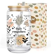 Coolife Positive Daily Affirmations Cup - Mental Health, Funny Sobriety, Christmas, Inspirational...