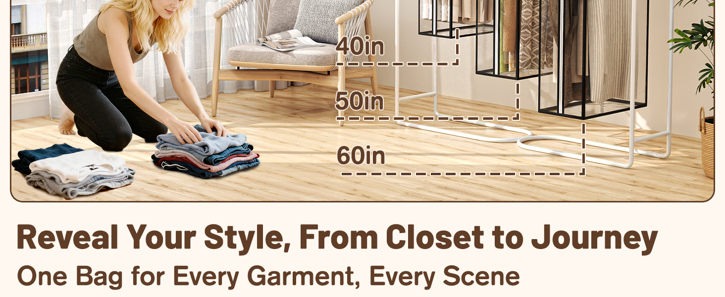 Reveal Your Style, From Closet to Journey One Bag for Every Garment, Every Scene