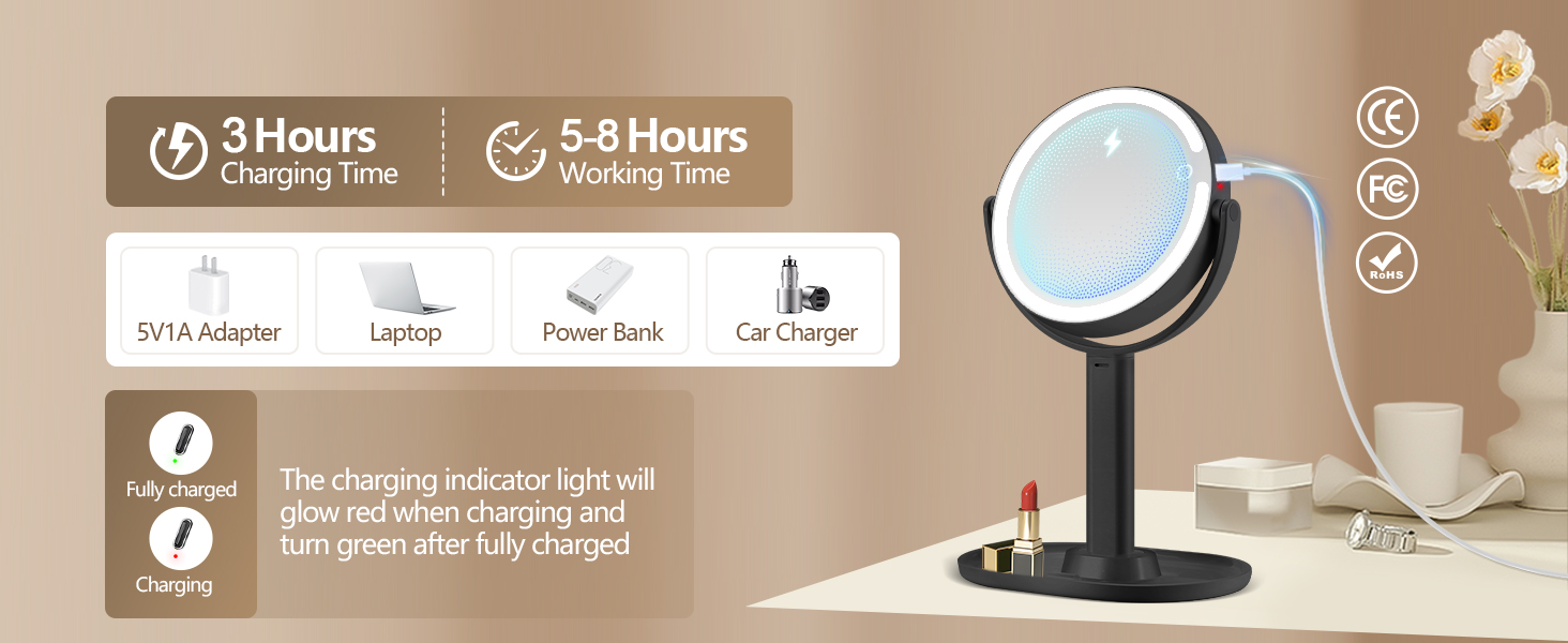 lighted mirror makeup