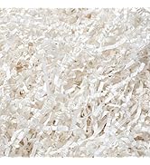 Mefleet 1/2 LB Crinkle Cut Paper Shred Filler 8 oz White Crinkle Shredded Paper for Gift Box - Gi...