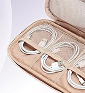 NISHEL Travel Cord Organizer Case, Double Layers Tech Electronic Case, Travel Essentials for Char...