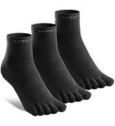 WRELS Coolmax Toe Socks for Men Women,Athletic High Performance Cushion Crew Socks for Running Wo...