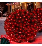 Wabarle Led Christmas Net Lights for Bushes, 132LED 6FT x 6FT Connectable UL Certified Net Lights...