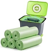 unts Food Waste Bags,Small Trash Bags 1.2 Gallon 120 Co Mini 5L Garbage Bags