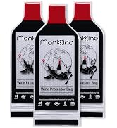 Wine Bags for Travel, 3 PACK Leakproof Wine Bottle Bags, (All-Around Protection) Reusable Wine Bo...