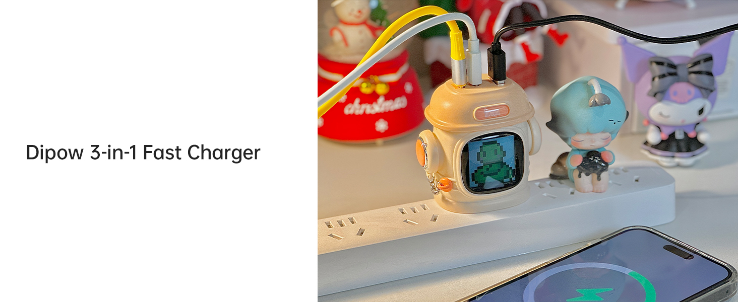 3 ports fast charger