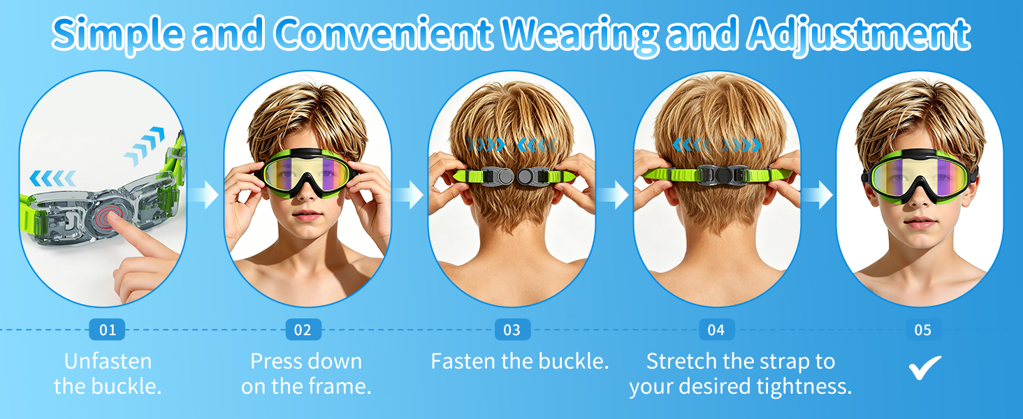 kids swim goggles for 4-15