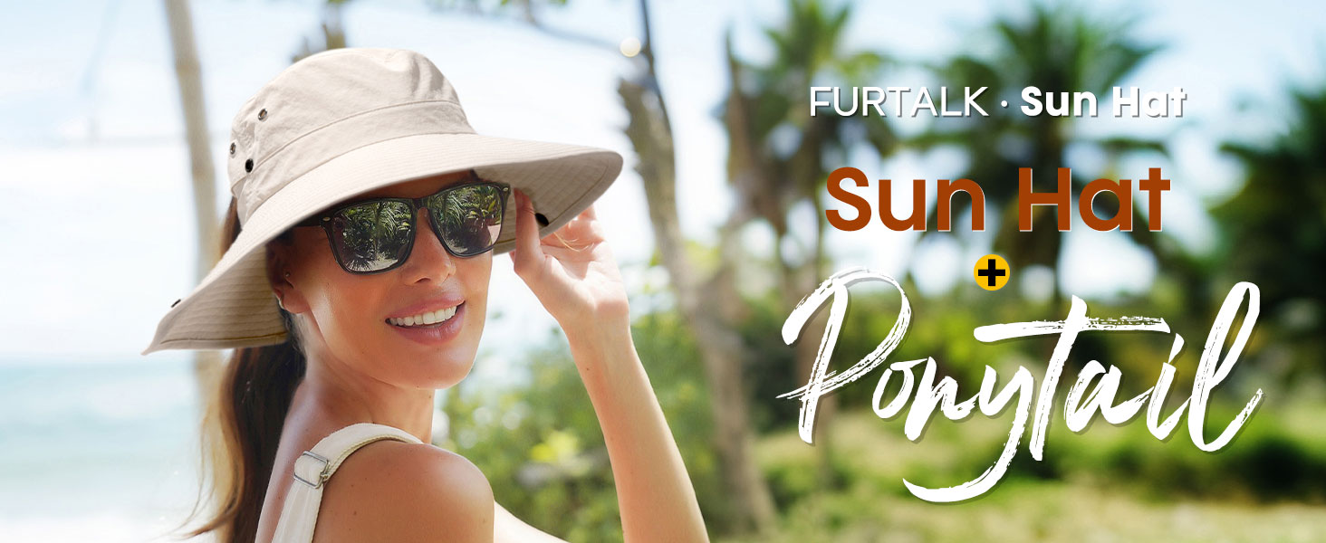 sun hat with ponytail hole
