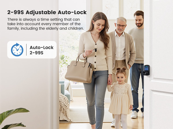 Keyless entry door lock
