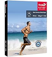 Koala Ultra Premium Photo Paper 8.5x11 In Glossy Photo Printer Paper for Inkjet Printer Water Res...