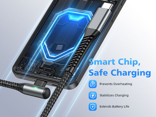 90 Degree USB C to USB C Dual Type C Cable
