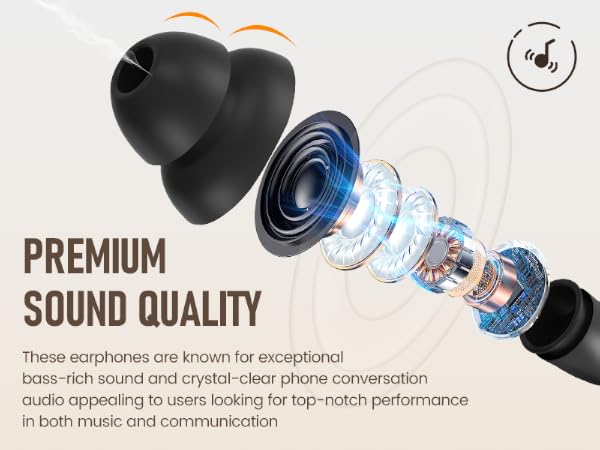 premium sound quality earphones