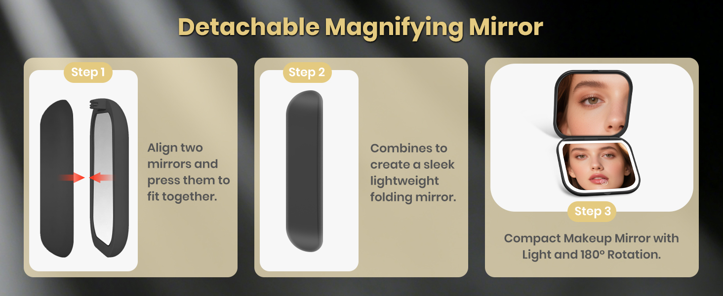 makeu up mirror with light