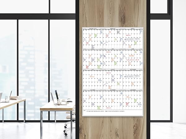 26x38 inch dry erase yearly wall calendar vertical