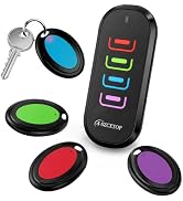 Key Finder RF Wireless Remote Locator | No App Required | 131FT Working Range | Ultra-Long Batter...