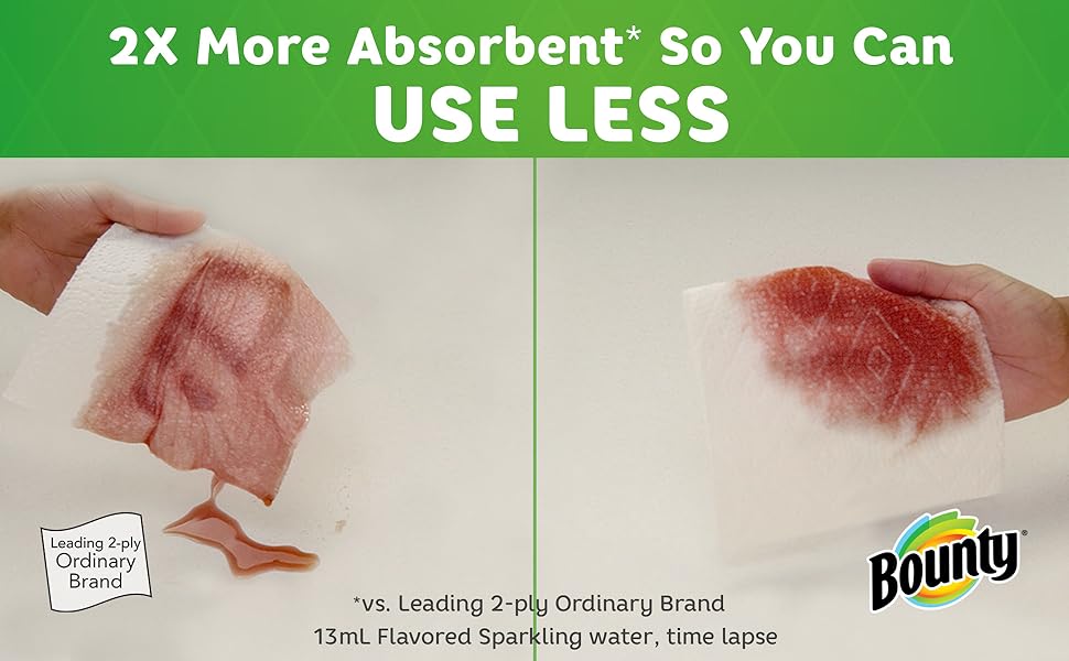 2X More Absorbent So You Can USE LESS