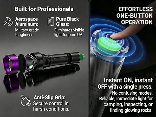 365nm uv flashlight