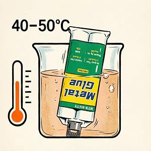 Gel is too hard,cannot squeeze out CORRECT PRACTICE: 40-50°C Warm water preheat3-5 minutes