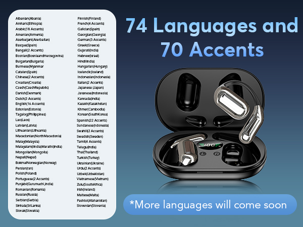 74 languages