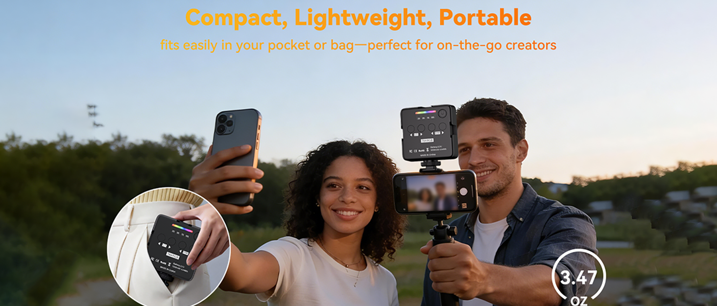 Portable LED Fill Light for Creators