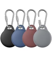 AirTag Holder for Apple AirTag 2nd & 1st Gen, 4 Pack Airtag Keychain Case | Airtag Holder Anti-Lo...