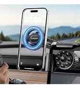 ORNARTO for Tesla Model 3/Y/Cybertruck Phone Mount Magnetic, [Overload Protection+Anti-Slip Sucti...