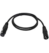 SinLoon (1m) DMX Stage Light Cable,DJ XLR Cable, 3-Pin Male XLR to 5-Pin Female XLR DMX Turnaroun...