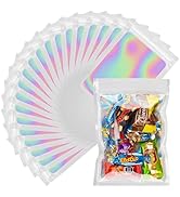 LOKQING 200 PACK Mylar Bags for Food Storage Resealable Bags for Small Business Stand Up Packagin...