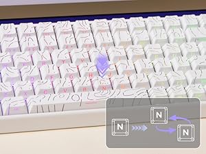 Hall Effect Keyboard with Neon RGB Light Box
