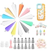 Soleeya 12PCS Decoden Cream Glue for Crafts, 100g Whipped Cream Glue with Piping Tips, DIY Phone ...