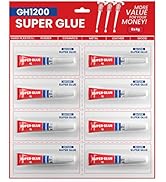4 Gram x 8 Strong Super Glue All Purpose with Anticlog Cap. Super Fast & Strong Adhesive superglu...