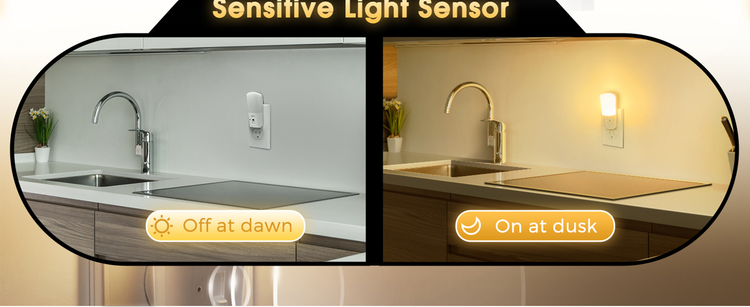 Night light plug into wall