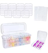 Press On Nail Orgnizer 15 PCS Clear Press On Nail Storage Boxes and 1 Big Storage box with 60 Pcs...