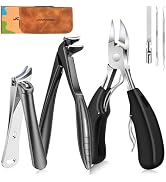 Upgrade Long Handled Toenail Clippers for Thick Toenails for Seniors, Angled Head Large Toe Nail ...