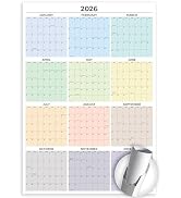 2026 Wall Calendar Large (39 x 27 inches - Rolled) Dry Erase Calendar for Wall, Vertical, Quality...