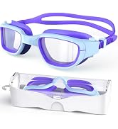 Zeligerstar Kids Swim Goggles,Swimming Goggles for Kids 6-14, Anti-Fog UV Protection Pool Goggles...