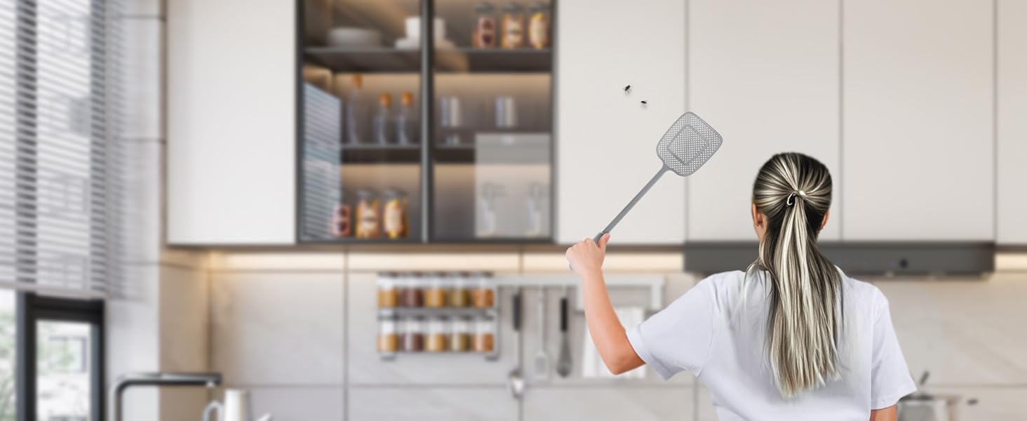 MR.SIGA Heavy Duty Long Handle Fly Swatter