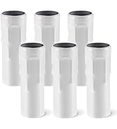Uonlytech 6pcs Candle Light Socket Covers Iron Tall Candle Cover Drip Sleeves Candelabra Base Cha...
