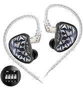 KZ AS24 Pro in Ear Monitor with Tuning | Hifi IEM, Total 24BA Drivers 8 Tuning, 3D-Printed, Noise...