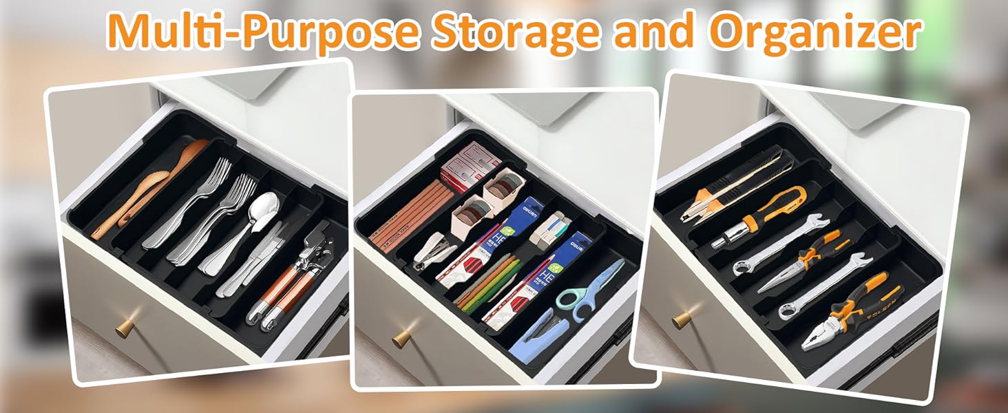 large silverware drawer organizer