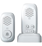 PANDAAR Wireless Intercom Doorbell,1000ft Range Doorbells for Home,Full Duplex Intercom 4 Volume ...