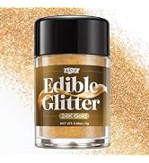 Gold Edible Glitter 5g, Food Grade Edible Gold Dust for Drinks & Cakes, Luster Dust Edible Shimme...