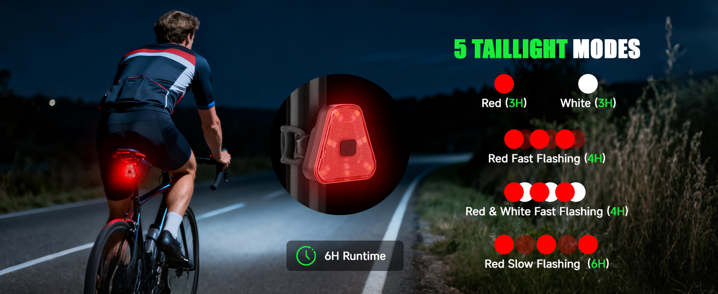 5 TAILLIGHT MODES