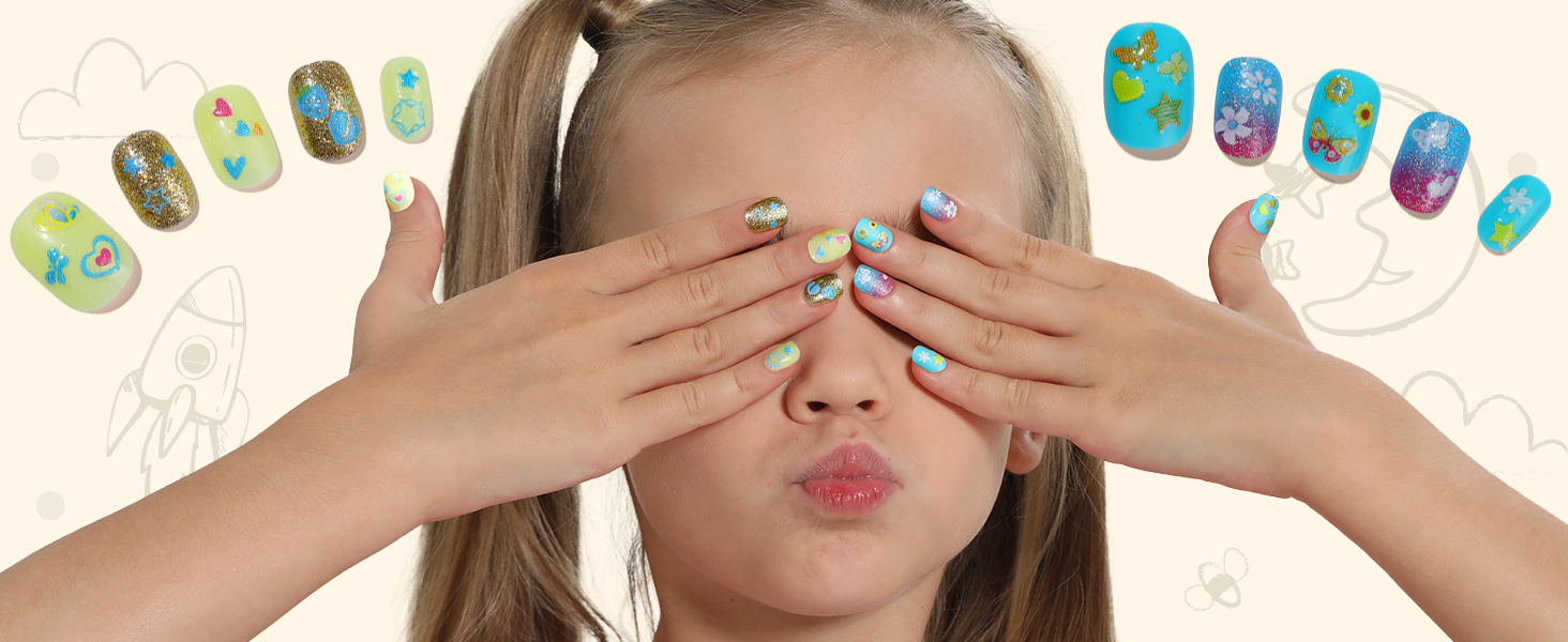 kids nail stickers