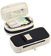 MAMUNU Expandable Pencil case with compartments, Large Capacity Pencil Cases Pencil Bag Pouch Off...