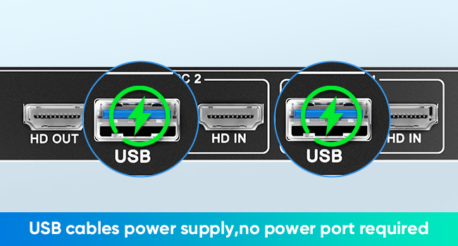 HDMI kvm Switch 1 monitor 2 computers