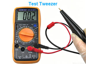 Combination of banana plug and probe Test Tweezer