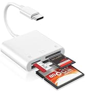 DICKMITH 3-in-1 SD/TF/CF USBC Card Reader, Type C Digital Camera Adapter | Compact Flash Trail Ca...