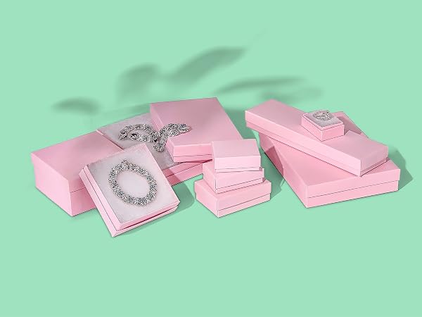 the display guys cotton insert filled kraft paper jewelry gift box case mailing shipping package